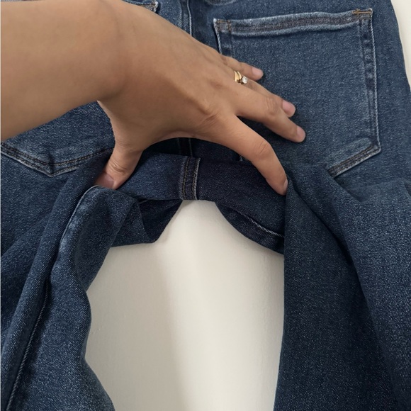 Good American High Waisted Good Legs Twisted Slit Jeans in Indigo size 4/27 - Picture 7 of 15